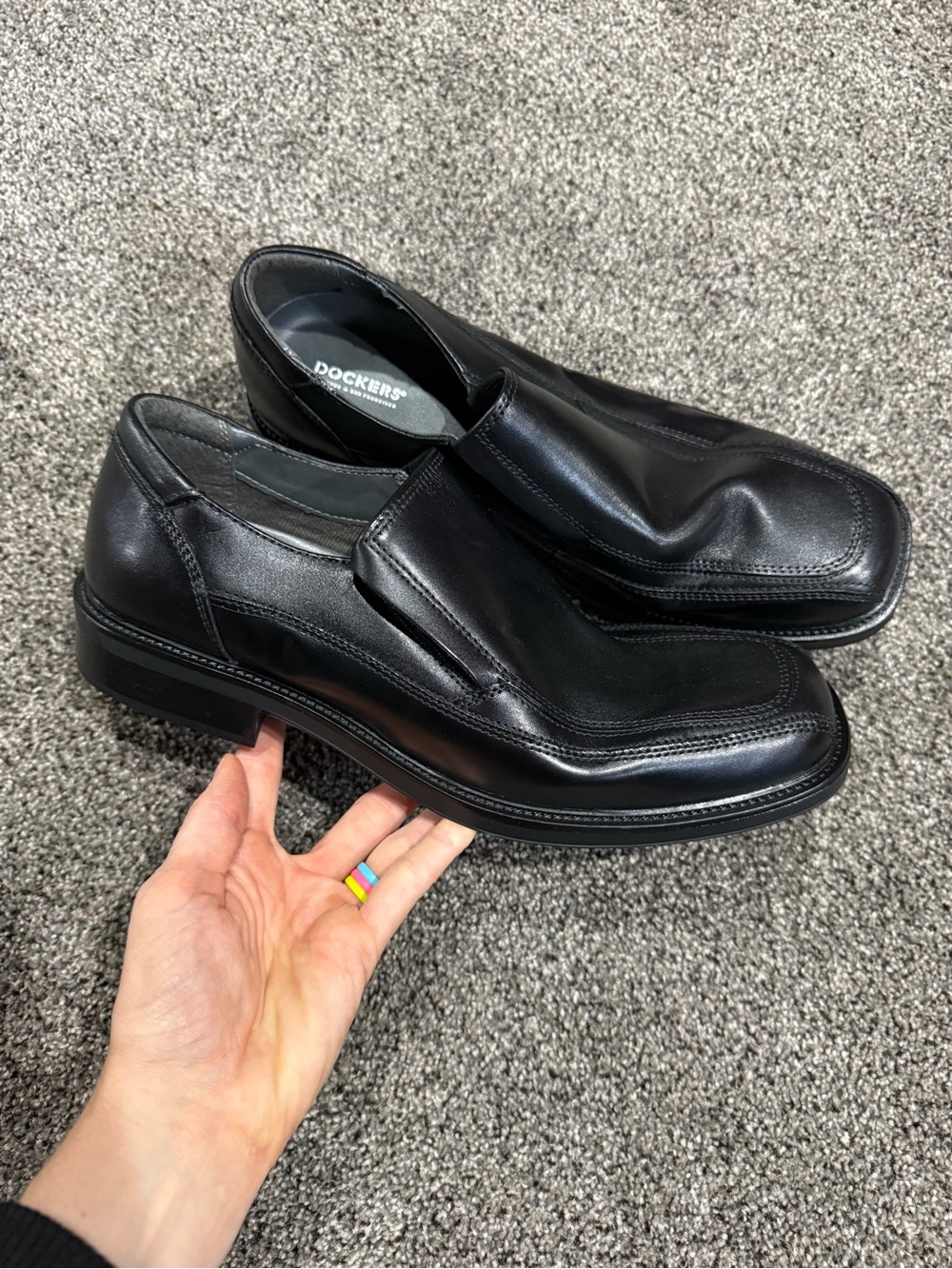 Men’s Black Dockers Dress Shoes -Size 10